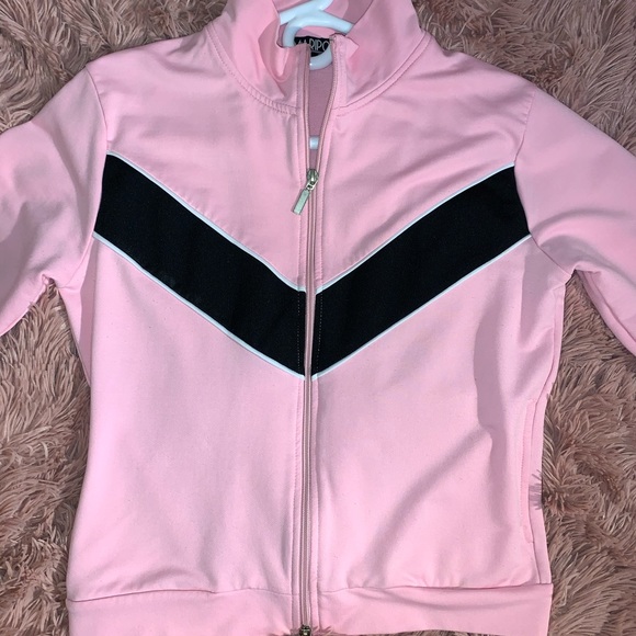 pink sporty zip up - Picture 2 of 3